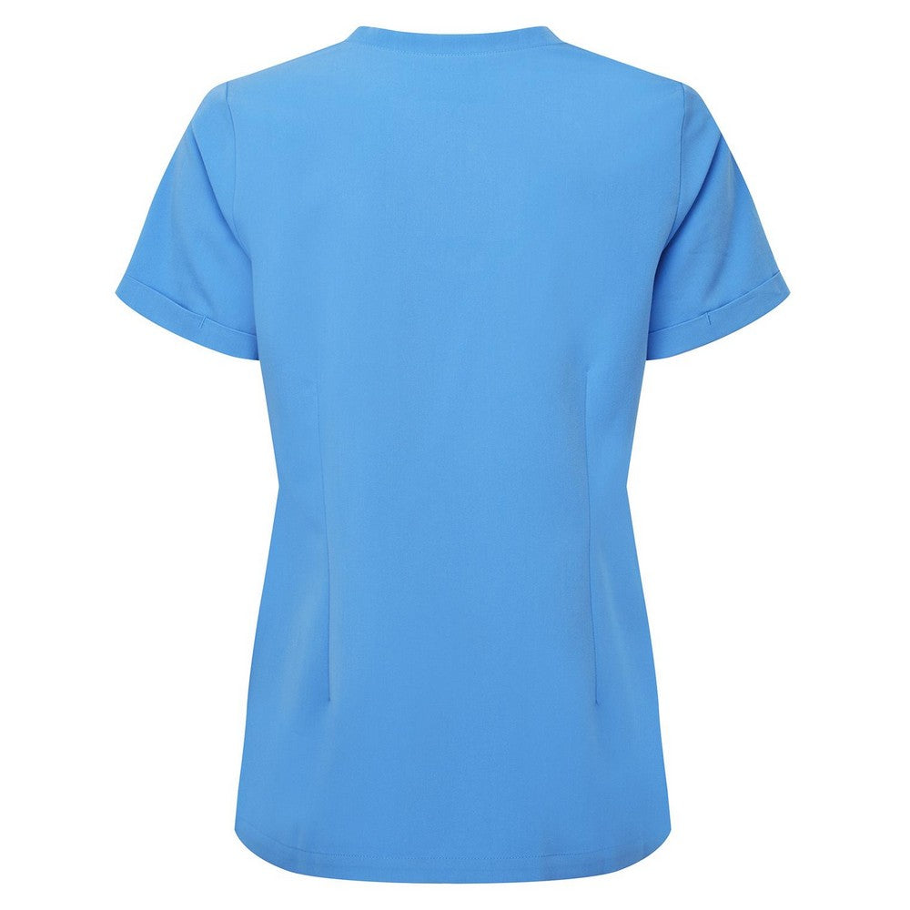 Ceil Blue - Back - Onna Womens-Ladies Roll Up Work Tunic