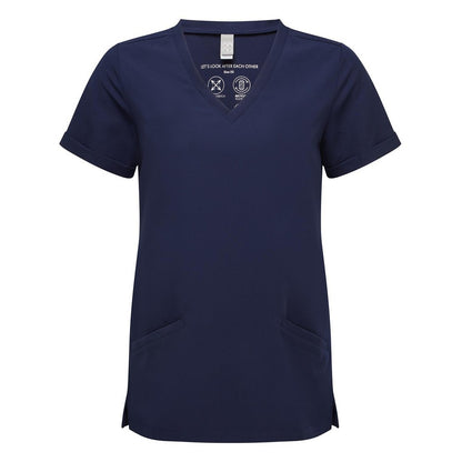 Navy - Front - Onna Womens-Ladies Roll Up Work Tunic
