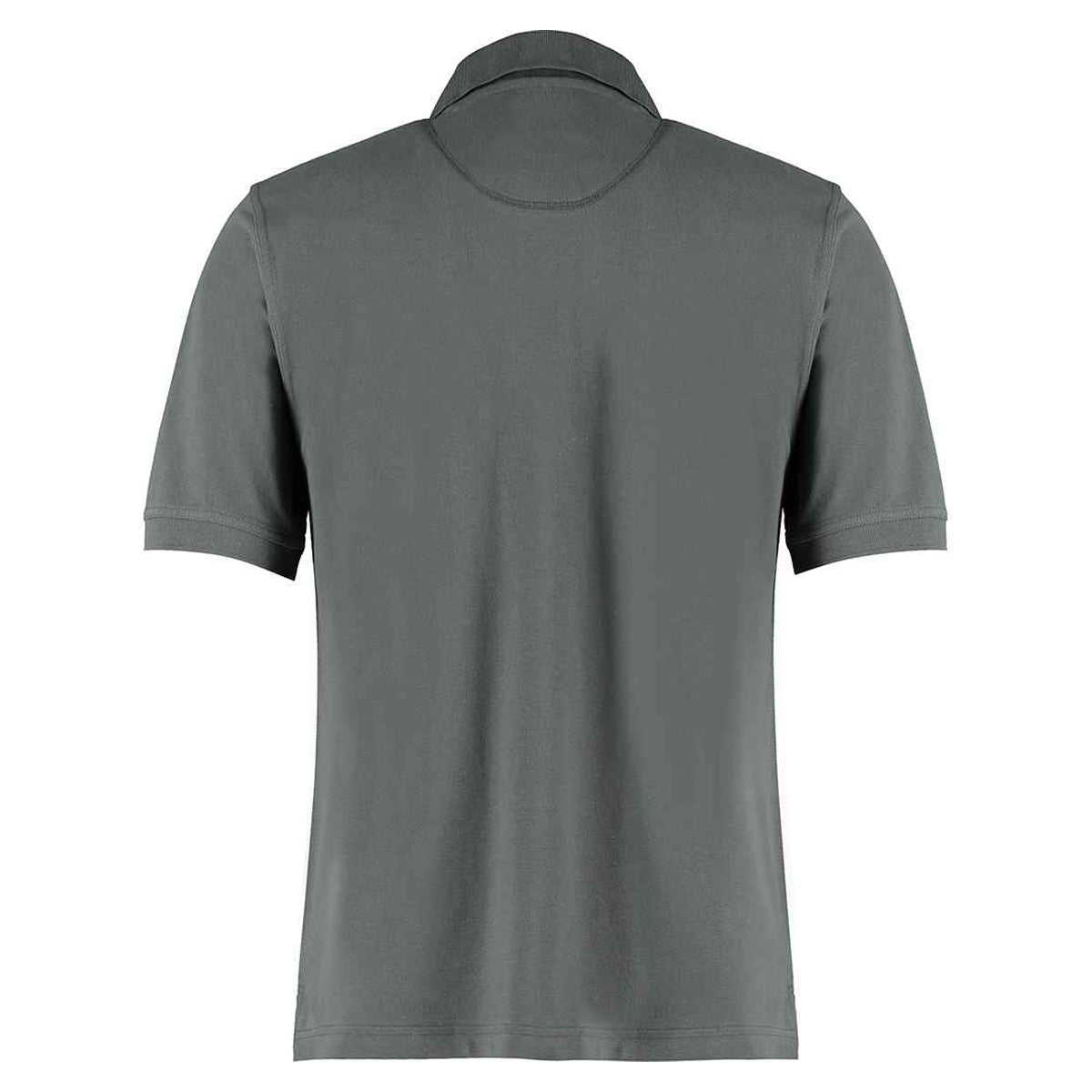 Dark Grey - Back - Kustom Kit Mens Klassic Cotton Superwash 60C Polo Shirt