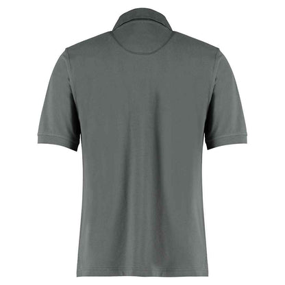 Dark Grey - Back - Kustom Kit Mens Klassic Cotton Superwash 60C Polo Shirt