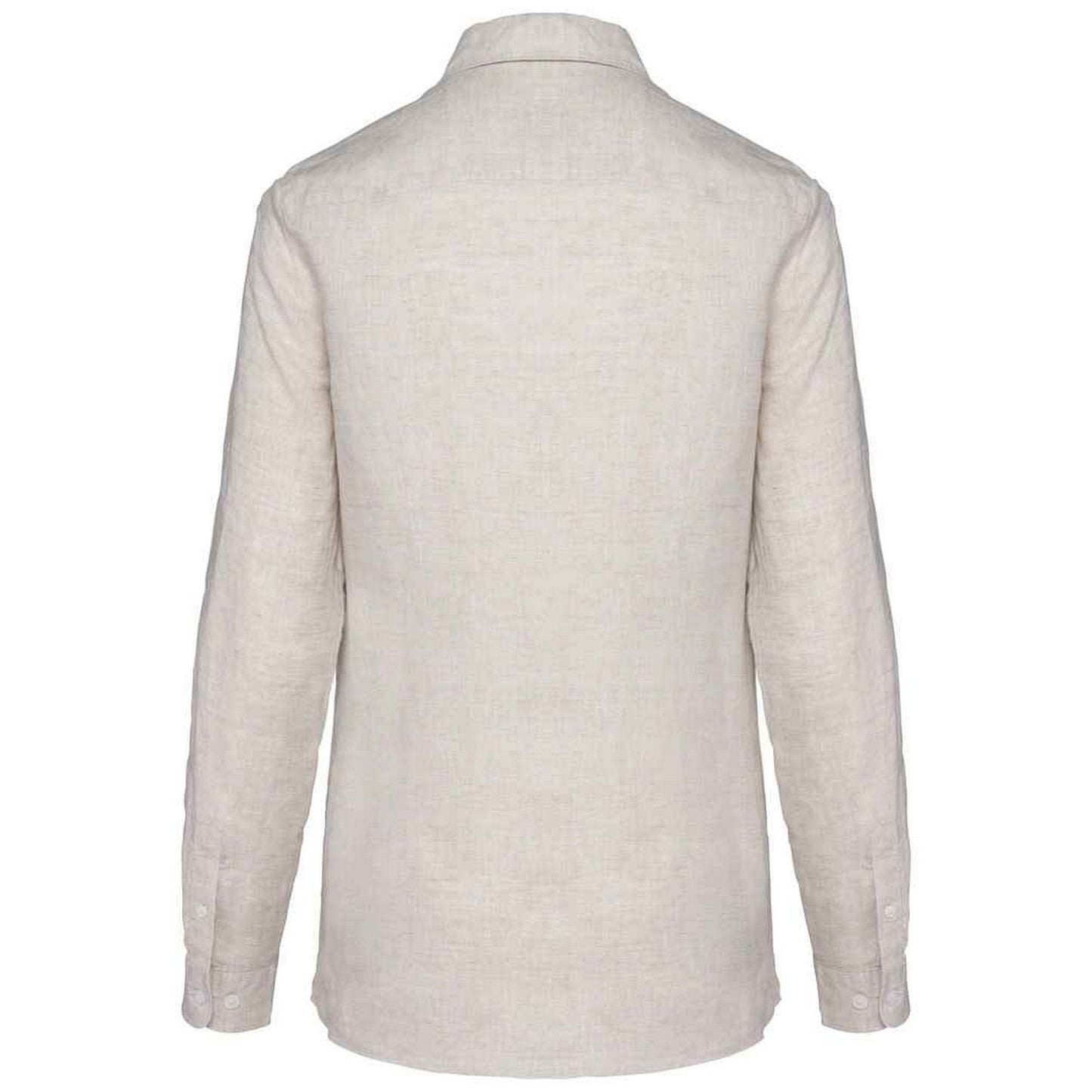 Linen - Back - Native Spirit Womens-Ladies Linen Long-Sleeved Shirt