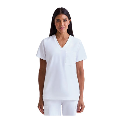 Vital White - Back - Onna Womens-Ladies Limitless Work Tunic