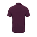 Aubergine - Back - Premier Mens Coolchecker Pique Polo Shirt