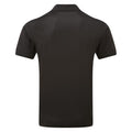 Black - Back - Premier Mens Coolchecker Pique Polo Shirt