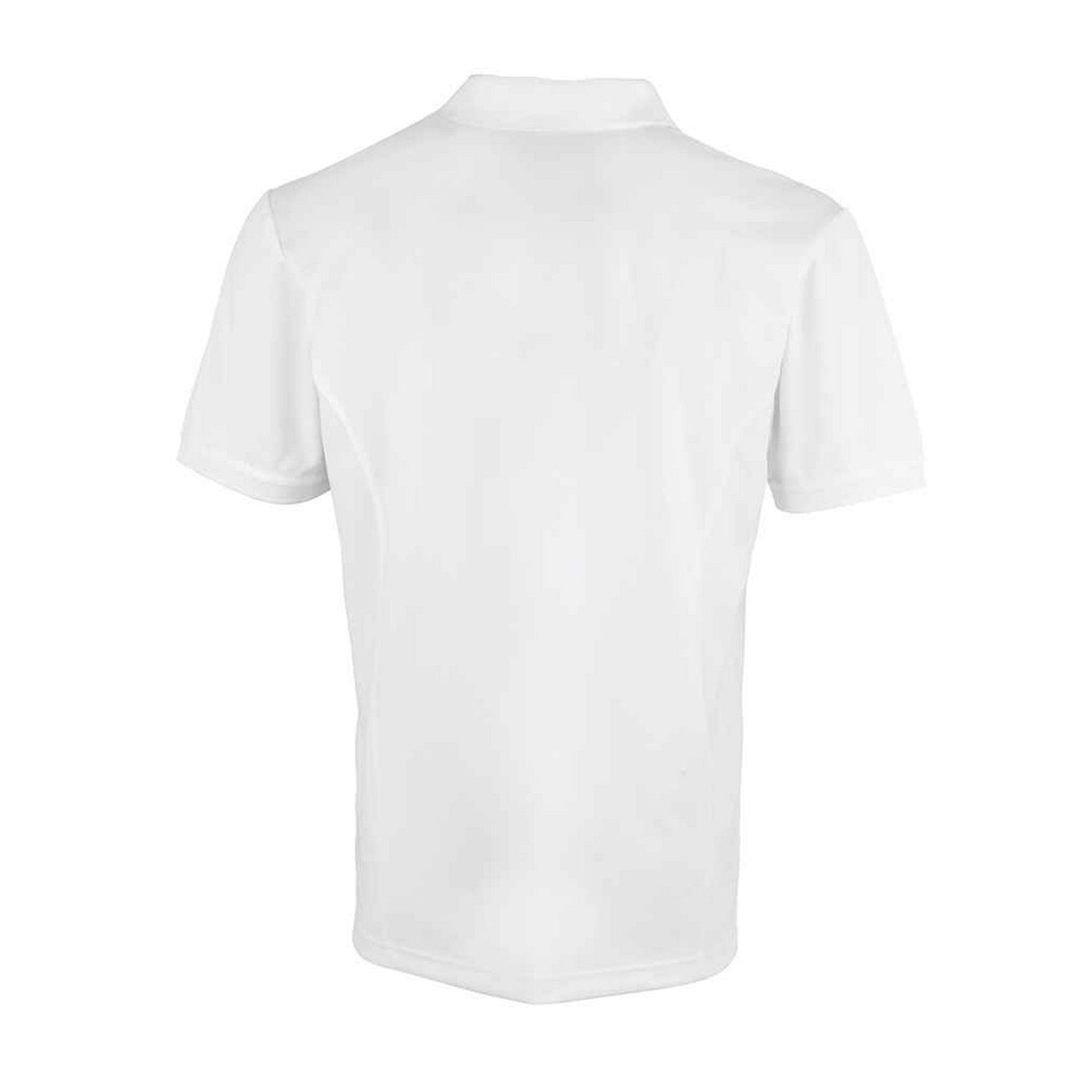 White - Back - Premier Mens Coolchecker Pique Polo Shirt