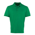 Kelly Green - Front - Premier Mens Coolchecker Pique Polo Shirt