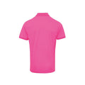 Neon Pink - Back - Premier Mens Coolchecker Pique Polo Shirt