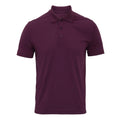 Aubergine - Front - Premier Mens Coolchecker Pique Polo Shirt