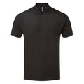 Black - Front - Premier Mens Coolchecker Pique Polo Shirt