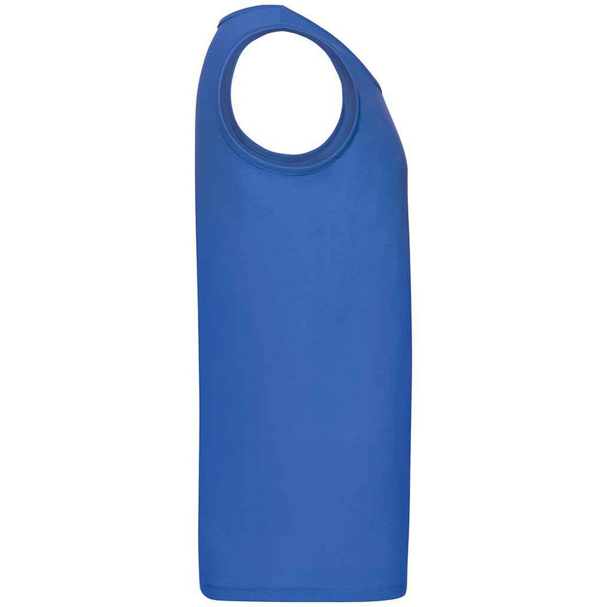 Royal Blue - Side - Fruit of the Loom Mens Athletic Vest Top