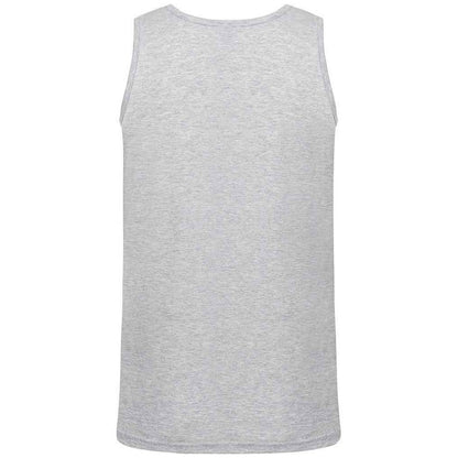 Heather Grey - Back - Fruit of the Loom Mens Athletic Vest Top