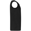 Black - Side - Fruit of the Loom Mens Athletic Vest Top