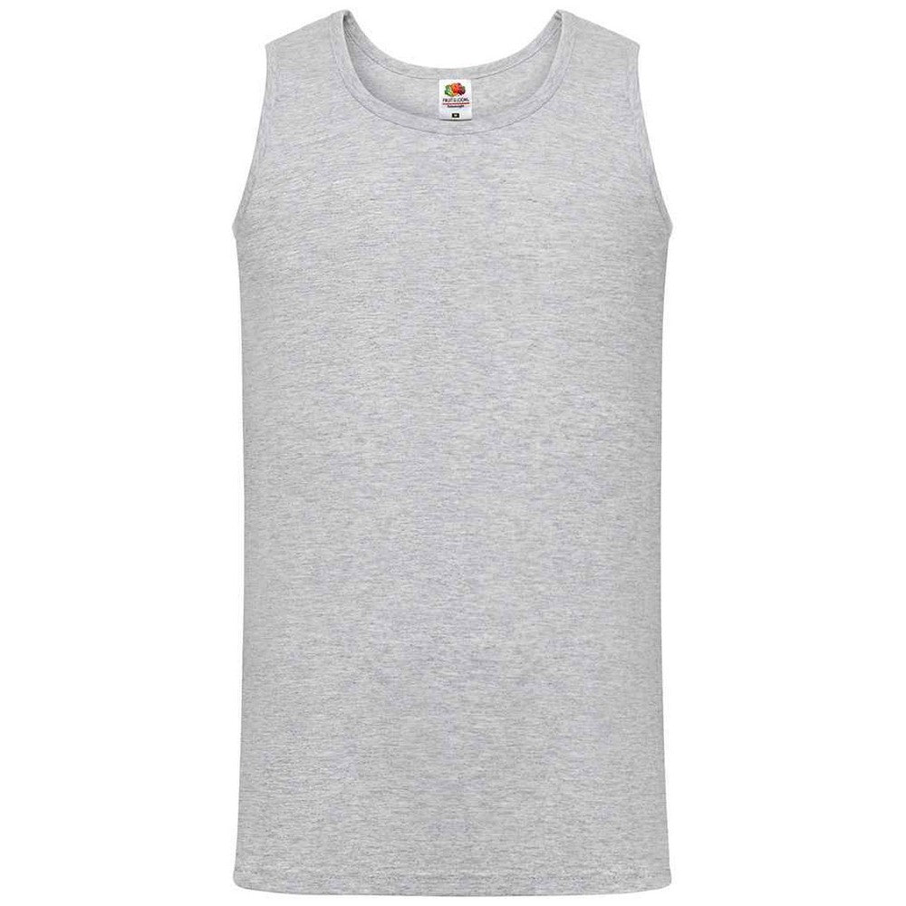 Heather Grey - Front - Fruit of the Loom Mens Athletic Vest Top