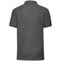 Dark Heather - Back - Fruit of the Loom Mens Pique Polo Shirt