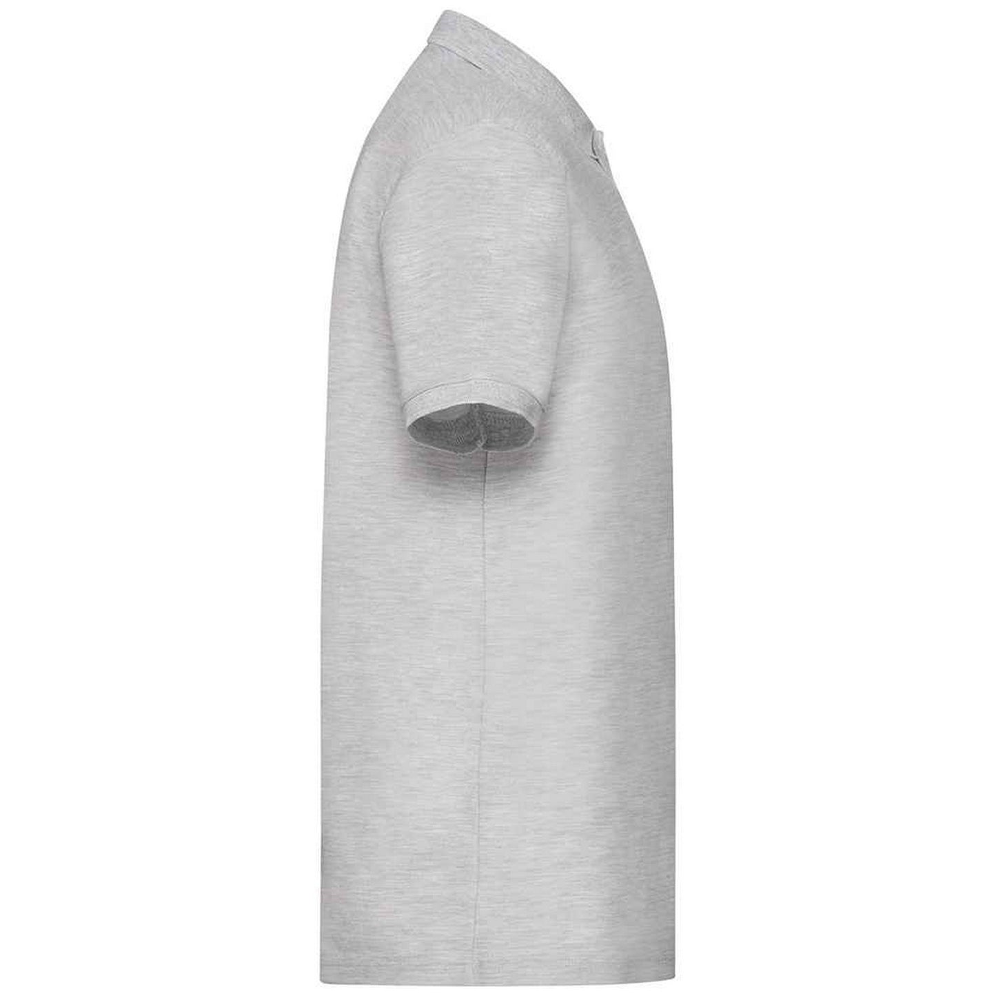 Heather Grey - Side - Fruit of the Loom Mens Pique Polo Shirt