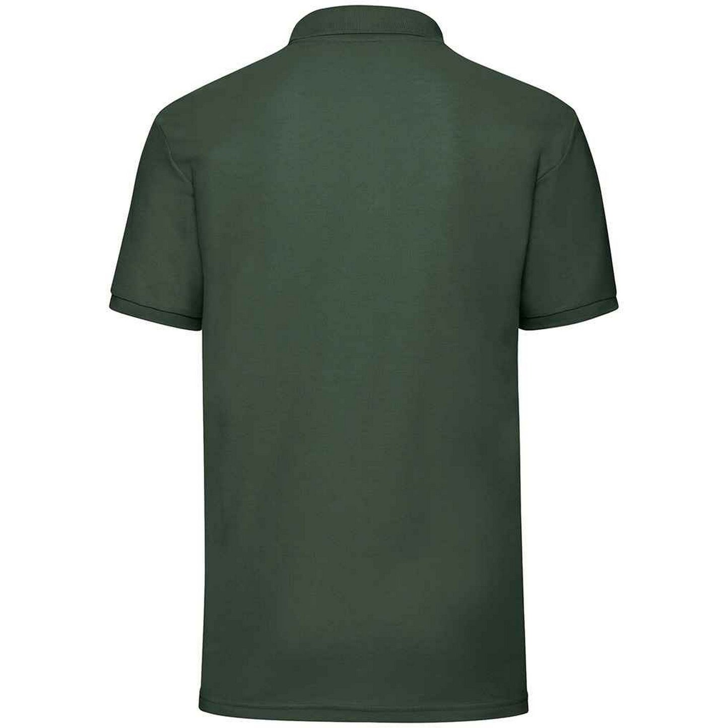 Bottle Green - Back - Fruit of the Loom Mens Pique Polo Shirt