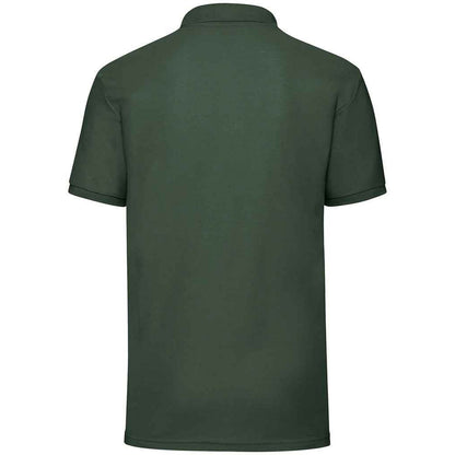 Bottle Green - Back - Fruit of the Loom Mens Pique Polo Shirt