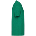 Heather Green - Side - Fruit of the Loom Mens Pique Polo Shirt