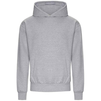 Heather Grey - Front - Awdis Mens Signature Heavyweight Hoodie