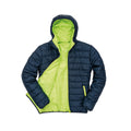 Navy-Lime - Front - Result Core Mens Soft Padded Jacket