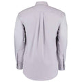 Silver - Back - Kustom Kit Mens Oxford Classic Long-Sleeved Shirt