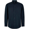 Dark Navy - Front - Kustom Kit Mens Oxford Classic Long-Sleeved Shirt