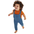 Denim Blue - Back - Babybugz Baby Rocks Denim Dungarees