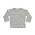 Heather Marl - Front - Babybugz Baby Heather Long-Sleeved T-Shirt