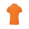 Neon Orange - Back - Premier Womens-Ladies Coolchecker Pique Polo Shirt
