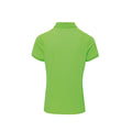Neon Green - Back - Premier Womens-Ladies Coolchecker Pique Polo Shirt
