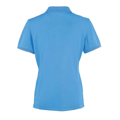 Sapphire Blue - Back - Premier Womens-Ladies Coolchecker Pique Polo Shirt