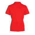 Strawberry Red - Back - Premier Womens-Ladies Coolchecker Pique Polo Shirt