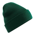 Bottle Green - Front - Beechfield Unisex Adult Original Polylana Cuffed Beanie