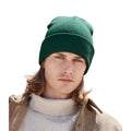 Bottle Green - Back - Beechfield Unisex Adult Original Polylana Cuffed Beanie