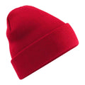 Classic Red - Front - Beechfield Unisex Adult Original Polylana Cuffed Beanie