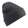 Graphite Grey - Front - Beechfield Unisex Adult Original Polylana Cuffed Beanie