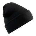 Black - Front - Beechfield Unisex Adult Original Polylana Cuffed Beanie