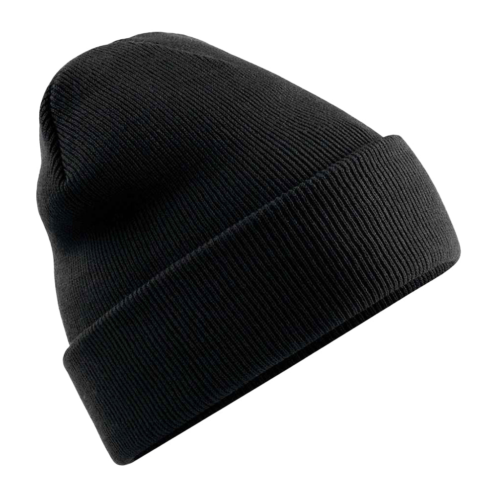Black - Front - Beechfield Unisex Adult Original Polylana Cuffed Beanie
