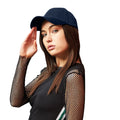 Navy - Side - Beechfield Unisex Adult 6 Panel Air-Mesh Cap
