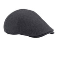 Charcoal Marl - Front - Beechfield Unisex Adult Ivy Melton Wool Cap