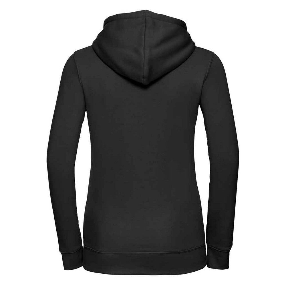 Black - Back - Russell Womens-Ladies Authentic Hoodie