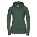 Bottle Green - Front - Russell Womens-Ladies Authentic Hoodie
