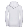 White - Back - Russell Womens-Ladies Authentic Hoodie