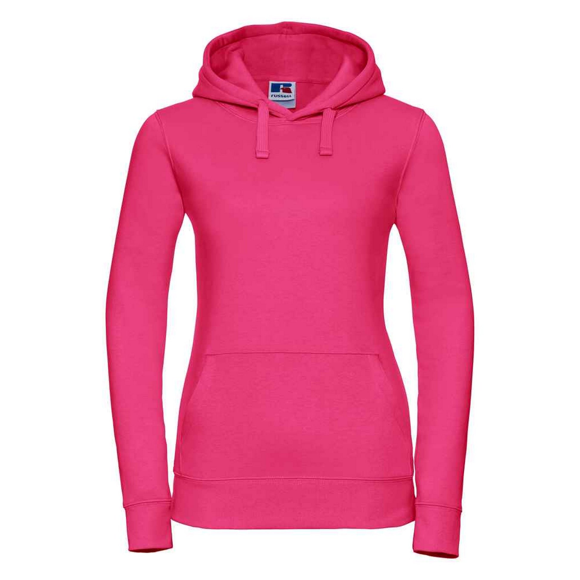 Fuchsia - Front - Russell Womens-Ladies Authentic Hoodie
