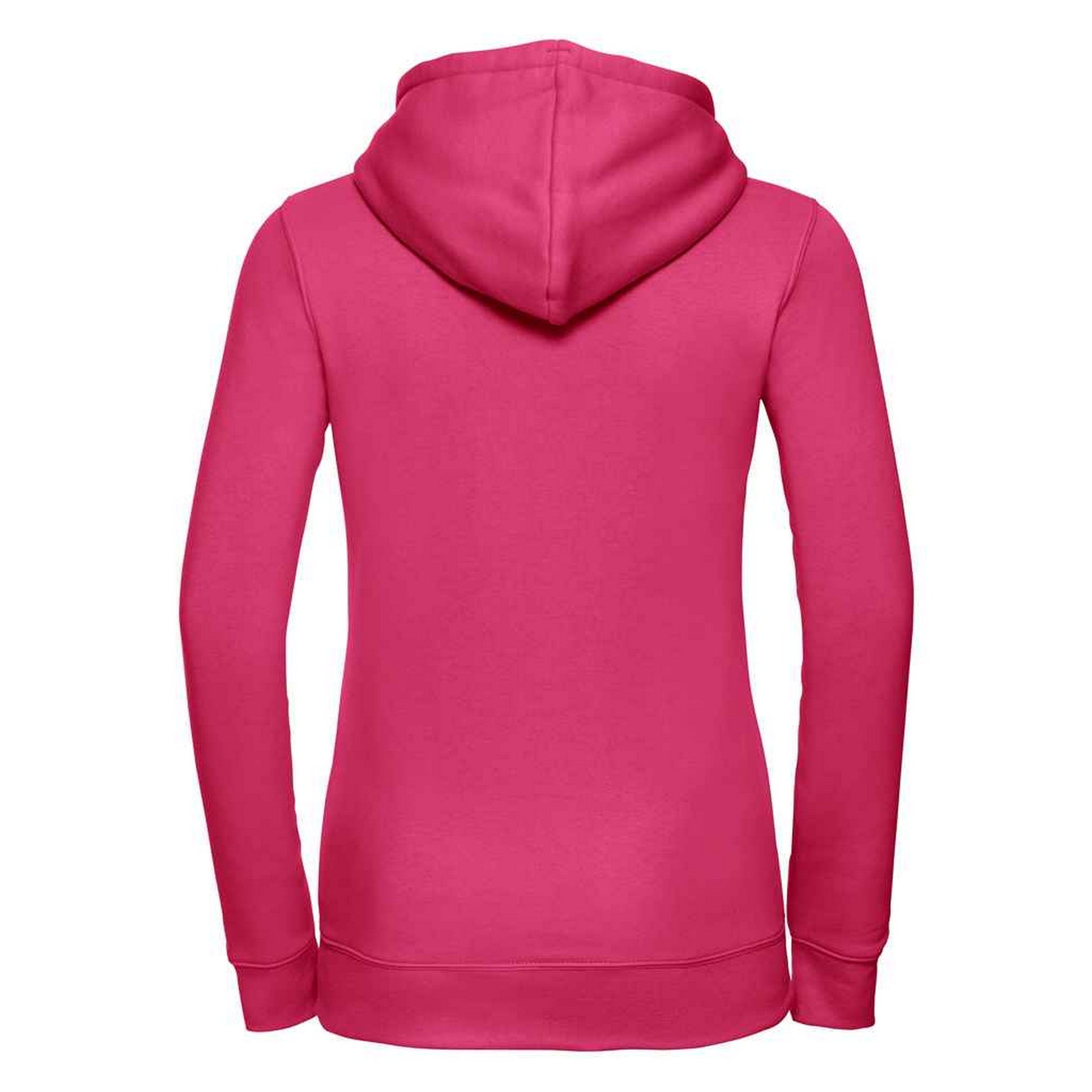 Fuchsia - Back - Russell Womens-Ladies Authentic Hoodie