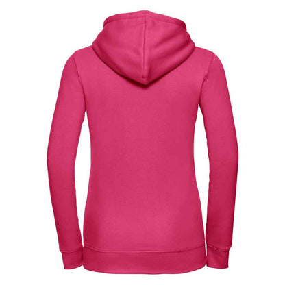 Fuchsia - Back - Russell Womens-Ladies Authentic Hoodie
