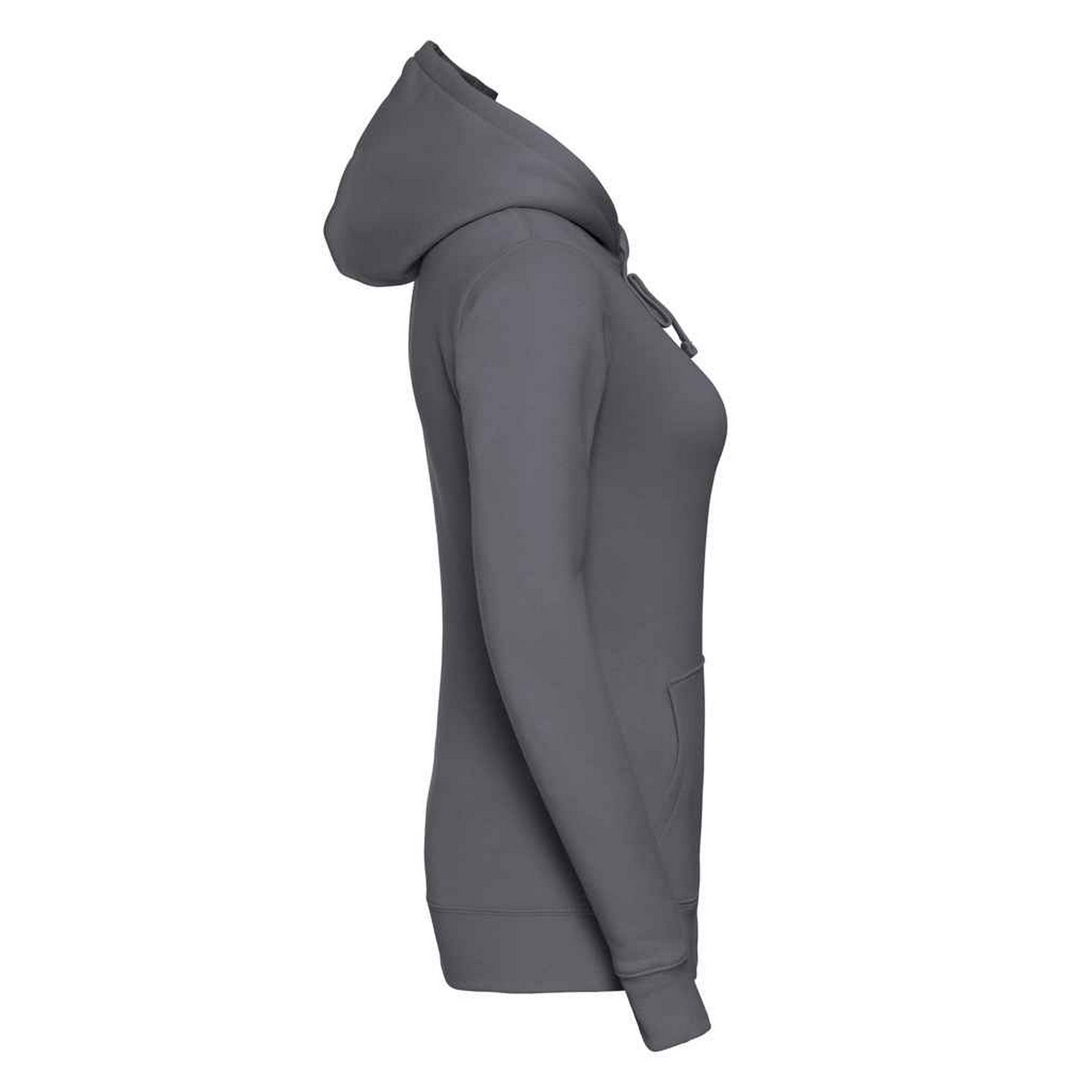 Convoy Grey - Side - Russell Womens-Ladies Authentic Hoodie