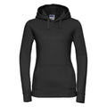 Black - Front - Russell Womens-Ladies Authentic Hoodie