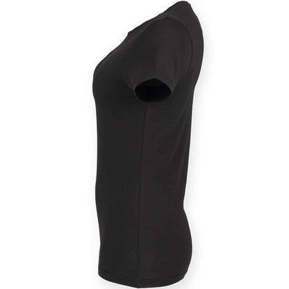 Black - Side - SF Womens-Ladies Feel Good T-Shirt