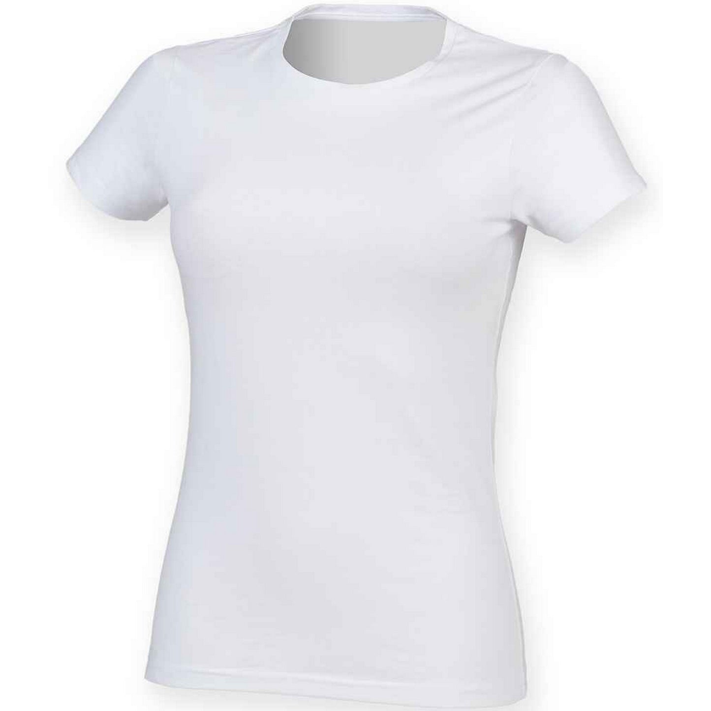 White - Front - SF Womens-Ladies Feel Good T-Shirt